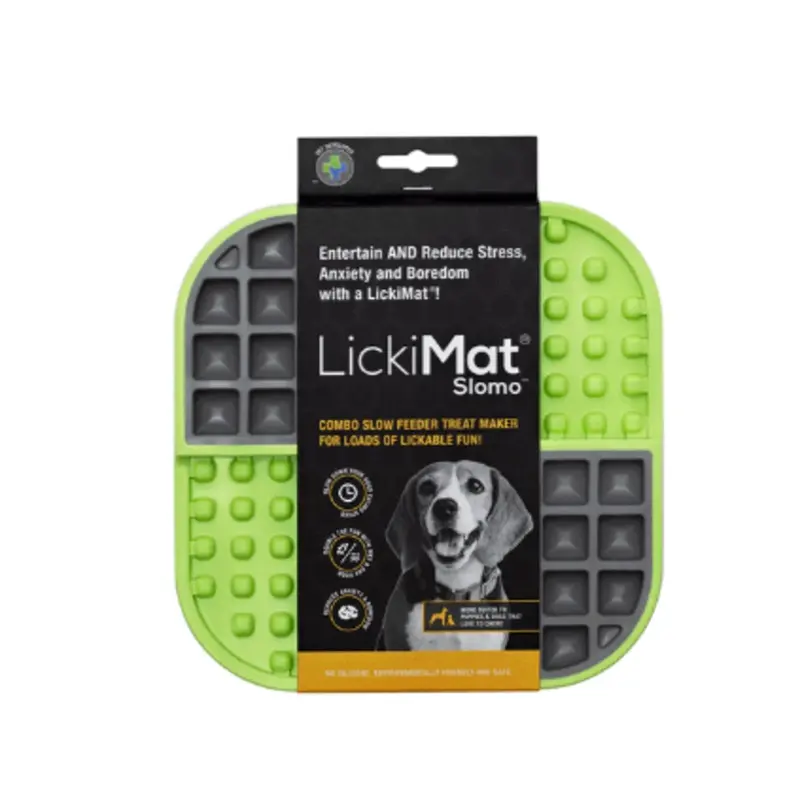 LICKIMAT SLOMO DOG GREEN