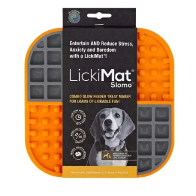 LICKIMAT SLOMO DOG ORANGE