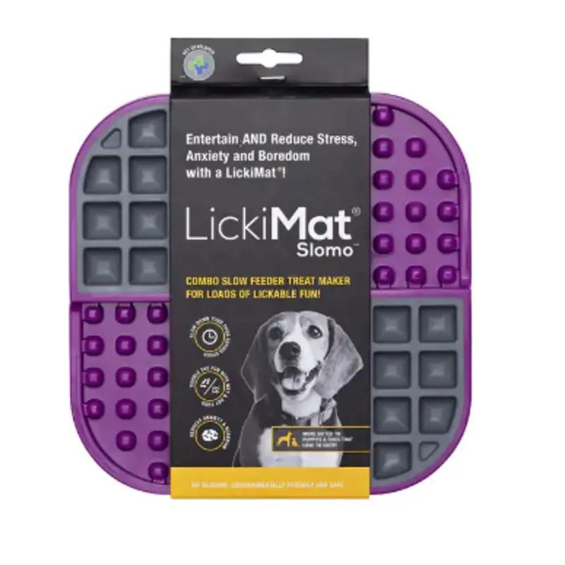 LICKIMAT SLOMO DOG PURPLE