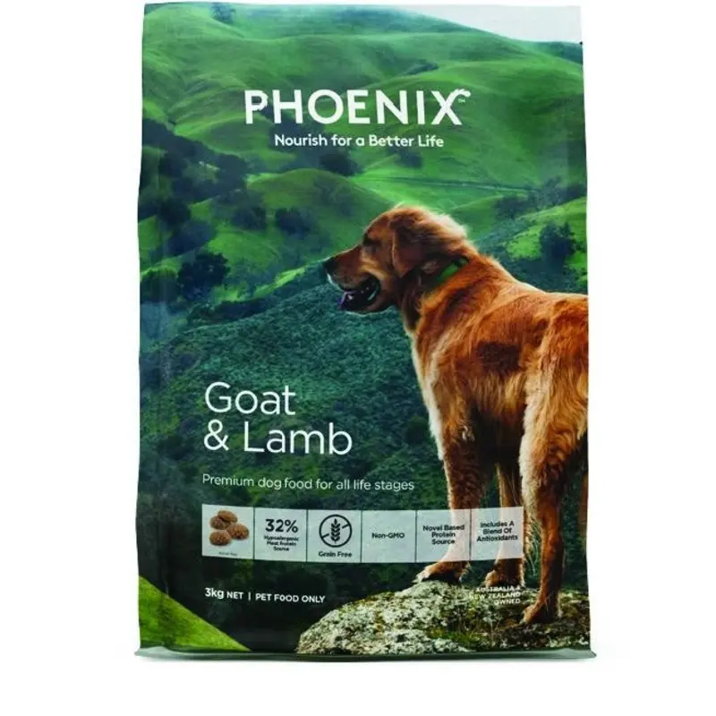DISCONTINUED-PHOENIX DOG GOAT & LAMB 3KG