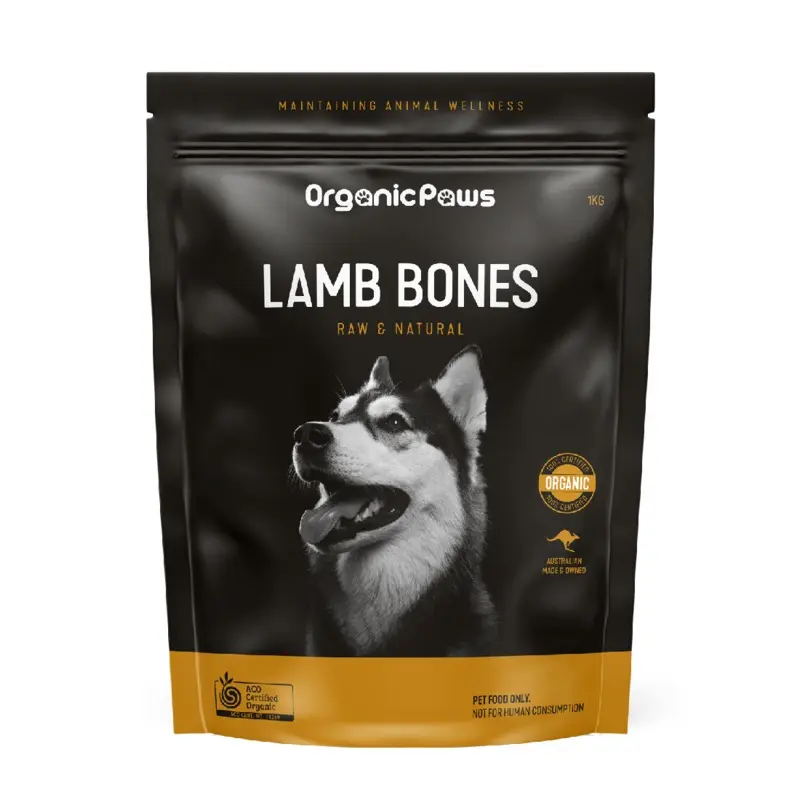 ORGANIC PAWS LAMB BONES 1KG