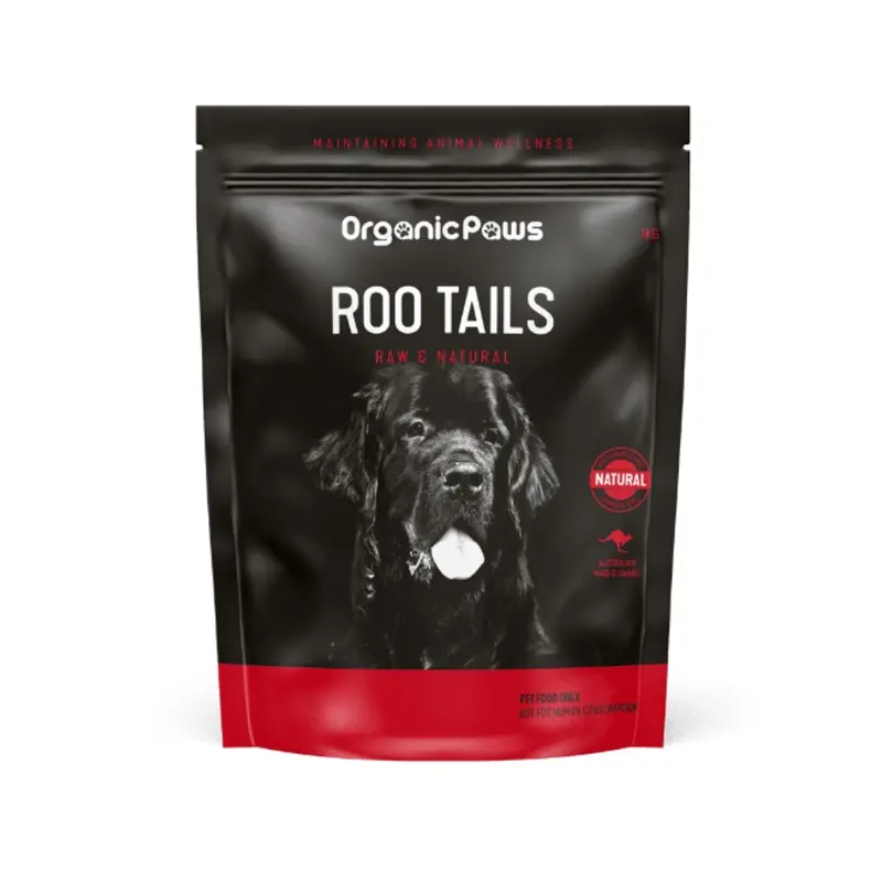 ORGANIC PAWS ROO TAILS 1KG