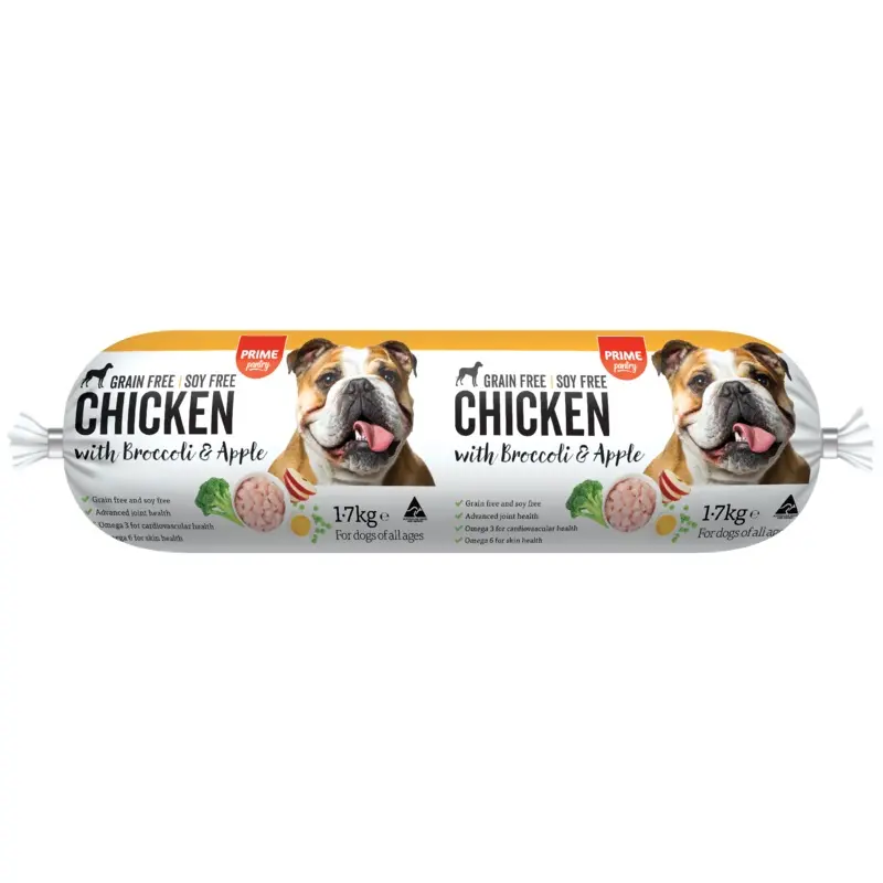 PRIME100 CHICKEN WITH BROCCOLI & APPLE ROLL 1.7KG