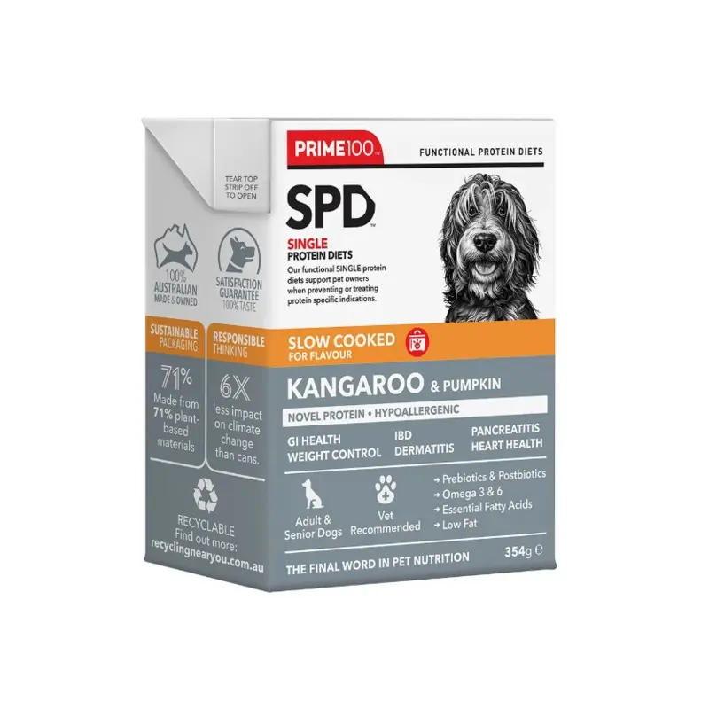PRIME100 SPD SLOW COOKED KANGAROO & PUMKIN 354G