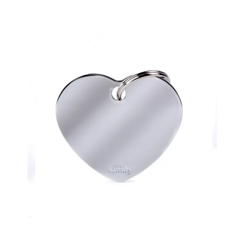 MY FAMILY BASIC HEART LGE CHROME
