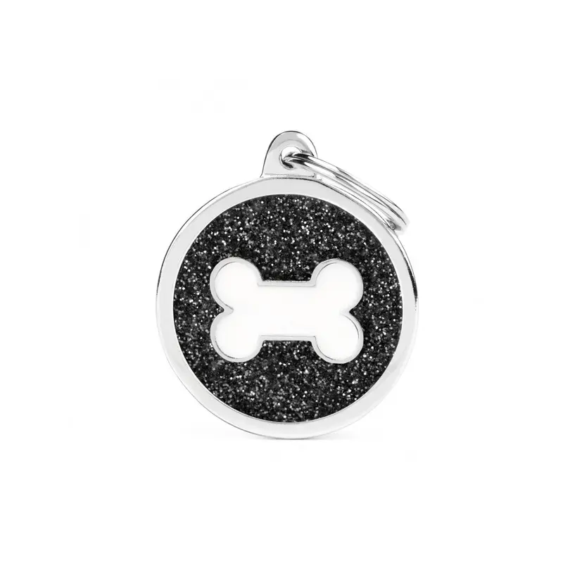 MY FAMILY SHINE CIRCLE BONE BLACK