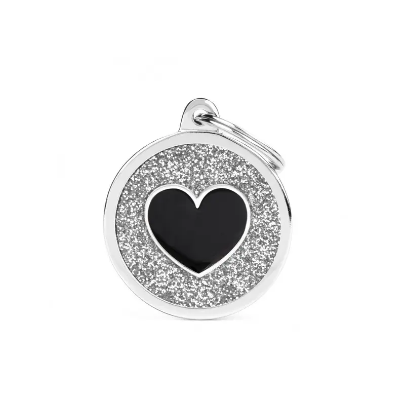 MY FAMILY SHINE CIRCLE HEART GREY