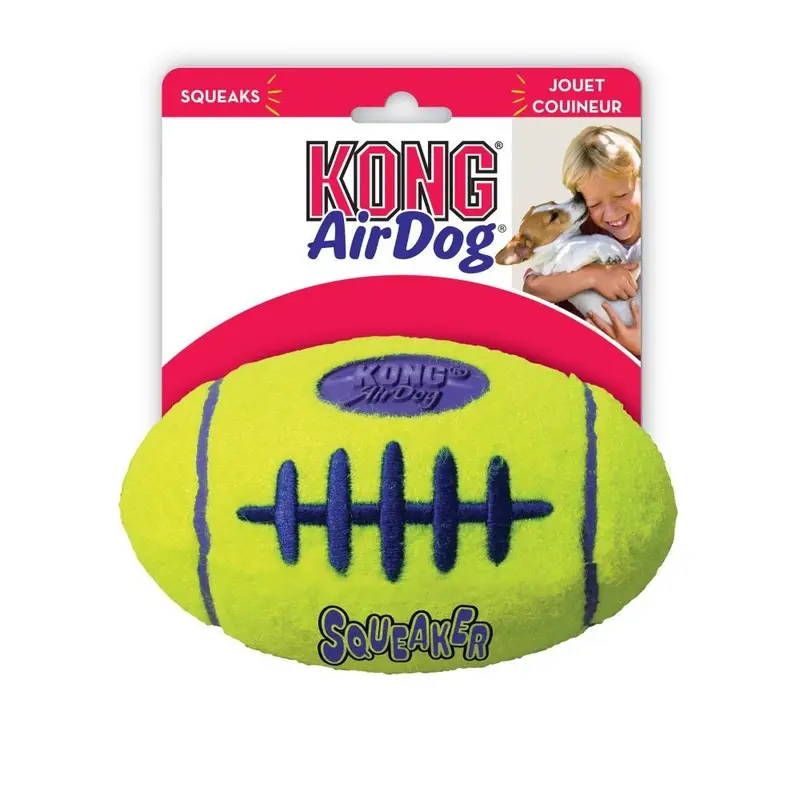 KONG AIRDOG SQUEAKER FOOTBALL - MEDIUM