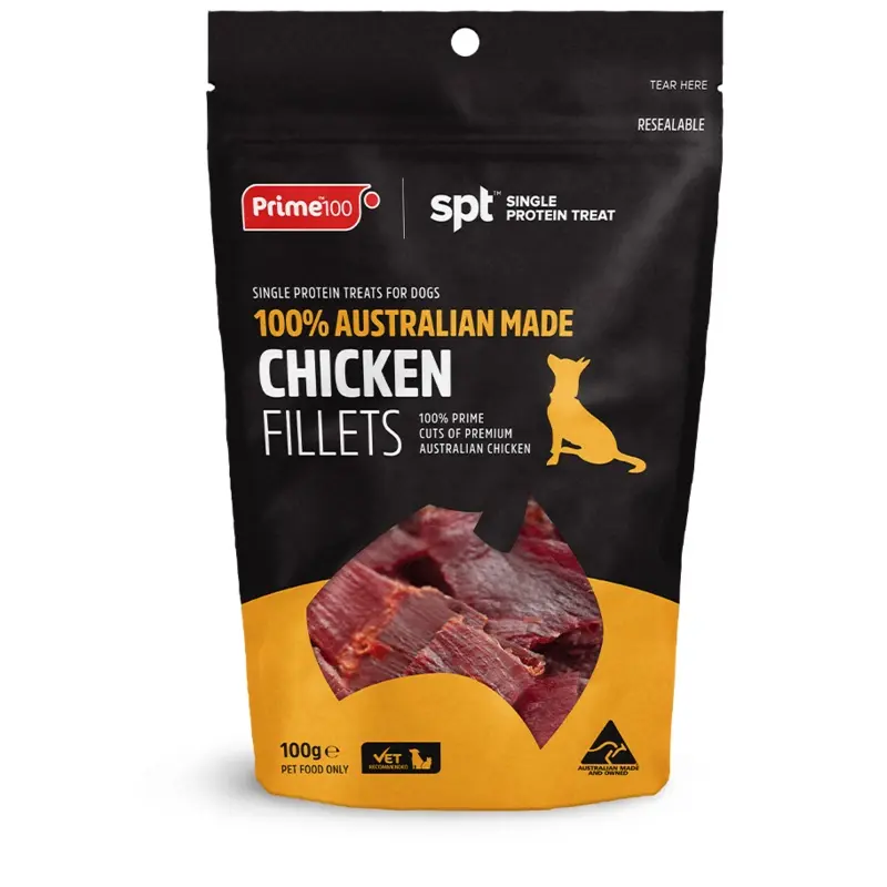 PRIME100 TREAT CHICKEN FILLET 100G
