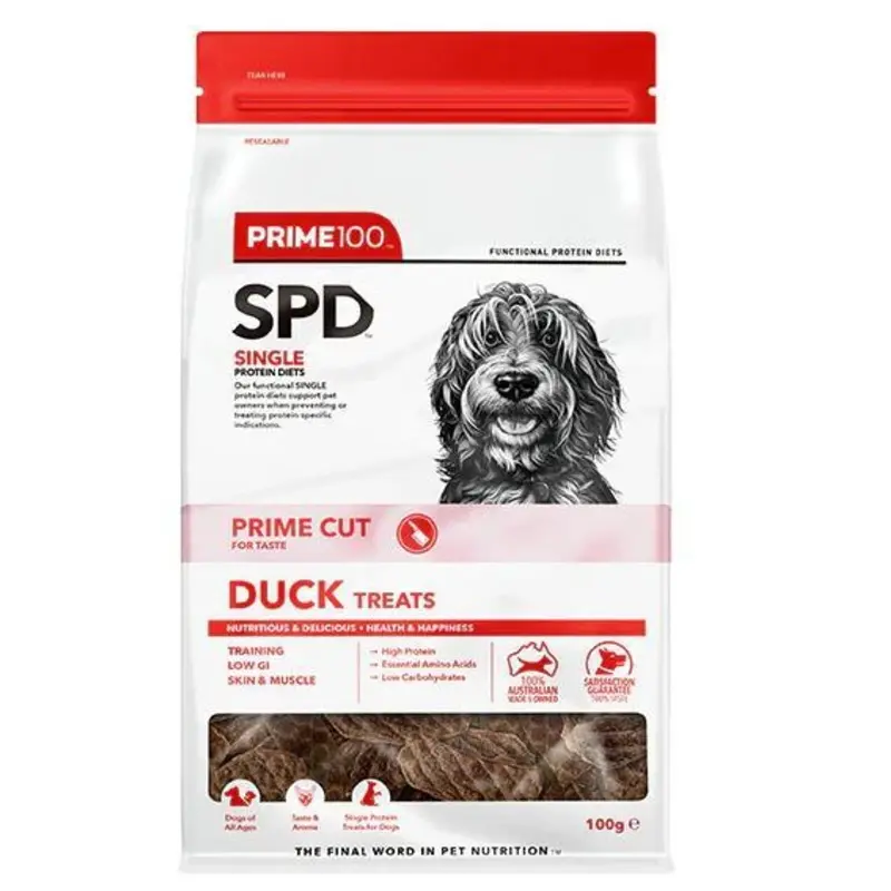PRIME100 SPD PRIME CUT TREATS DUCK 100G