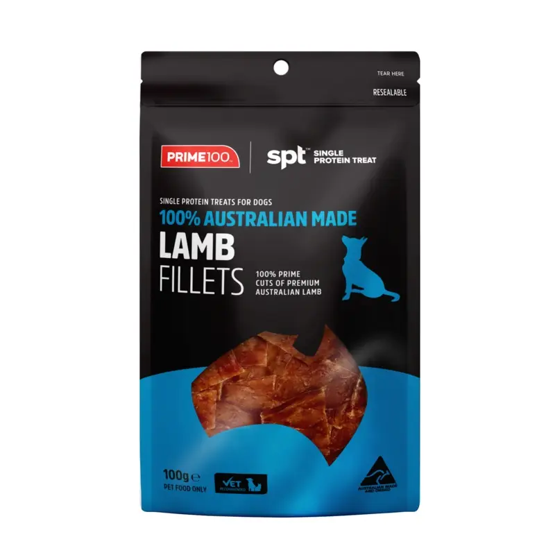 PRIME100 TREAT LAMB FILLET 100G