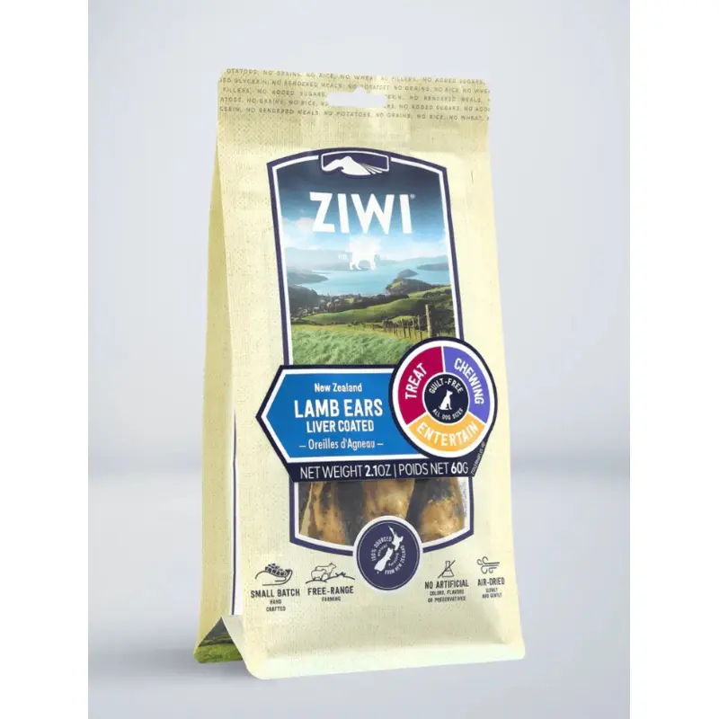 ZIWI PEAK LIVER COATED LAMB EARS