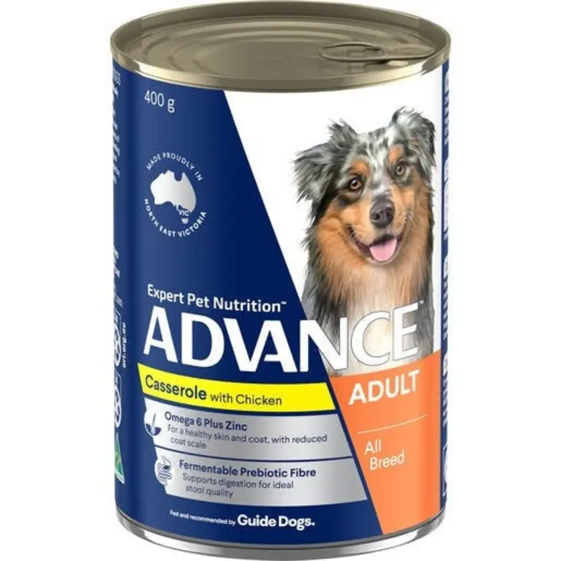 ADVANCE DOG WET CASSEROLE CHKN 400G