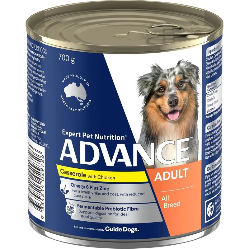 ADVANCE DOG WET CASSEROLE CHKN 700G