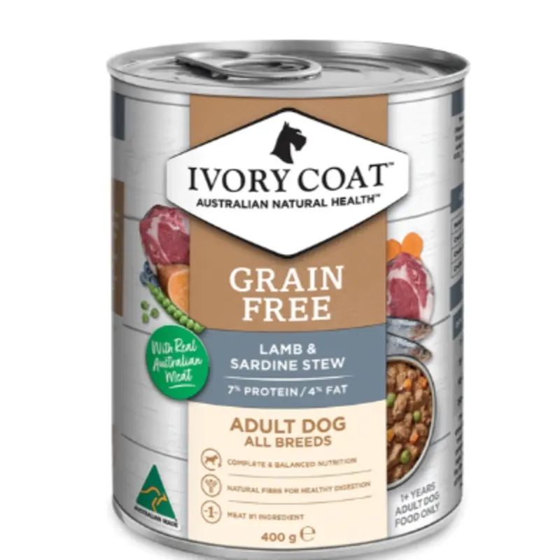 IVORY COAT WET LAMB & SARDINE STEW 460G