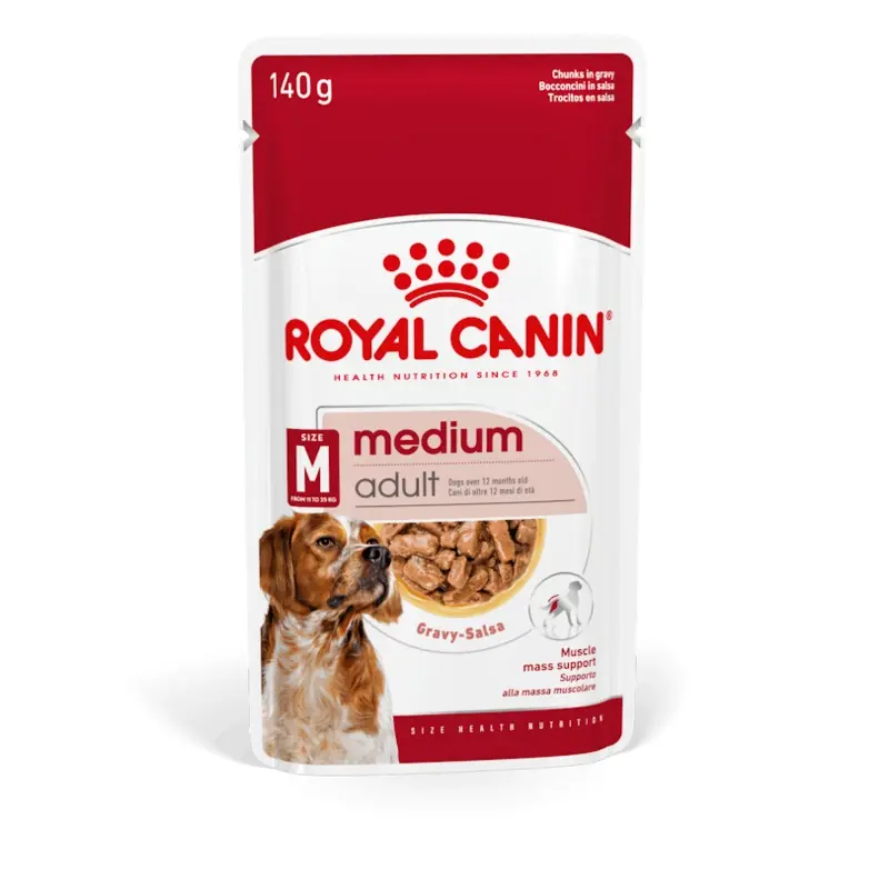 ROYAL CANIN DOG WET MED ADULT 140G