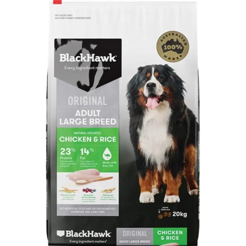 BLACK HAWK CHICKEN LG BREED 20KG