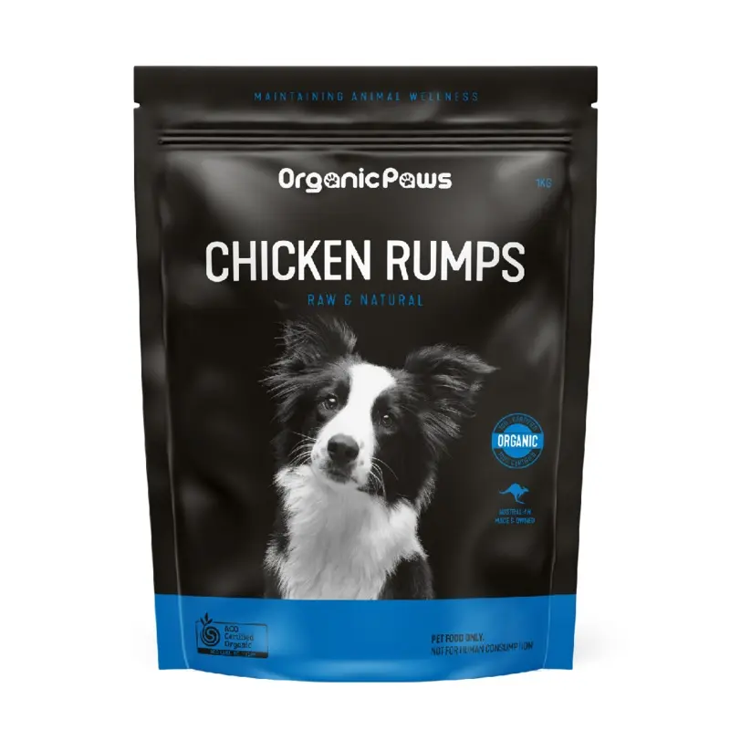 ORGANIC PAWS CHICKEN RUMP 1KG