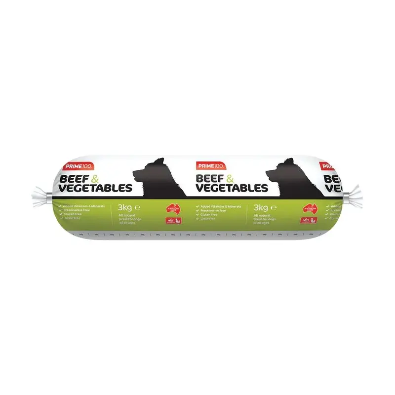 PRIME100 BEEF & VEG 3KG