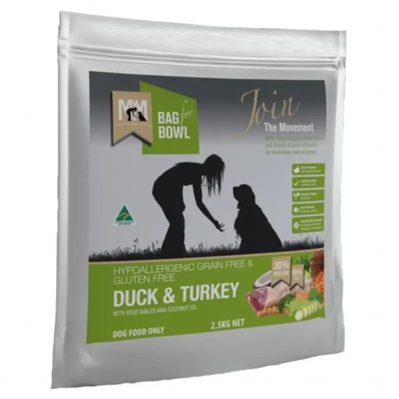 MEALS FOR MUTTS GRAIN FREE DUCK TURKEY 2.5KG