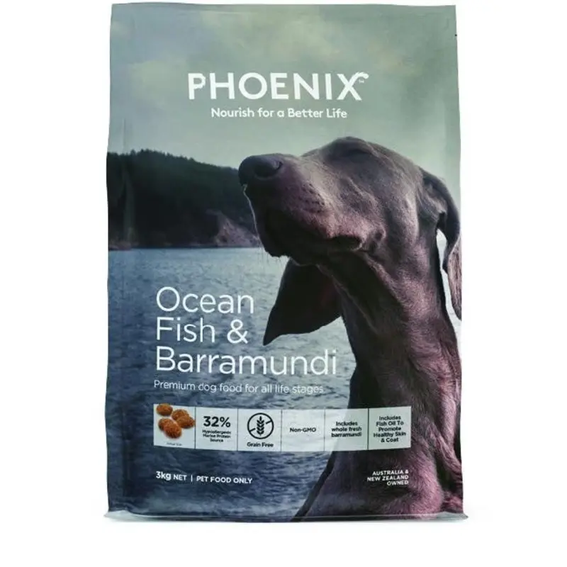 PHOENIX DOG OCEAN FISH & BARRAMUNDI 3KG