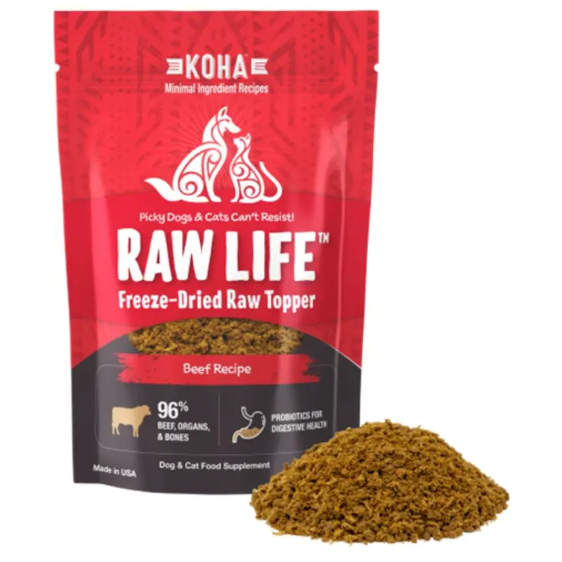 KOHA Dog/Cat GF Freeze Dry Topper Beef 8oz