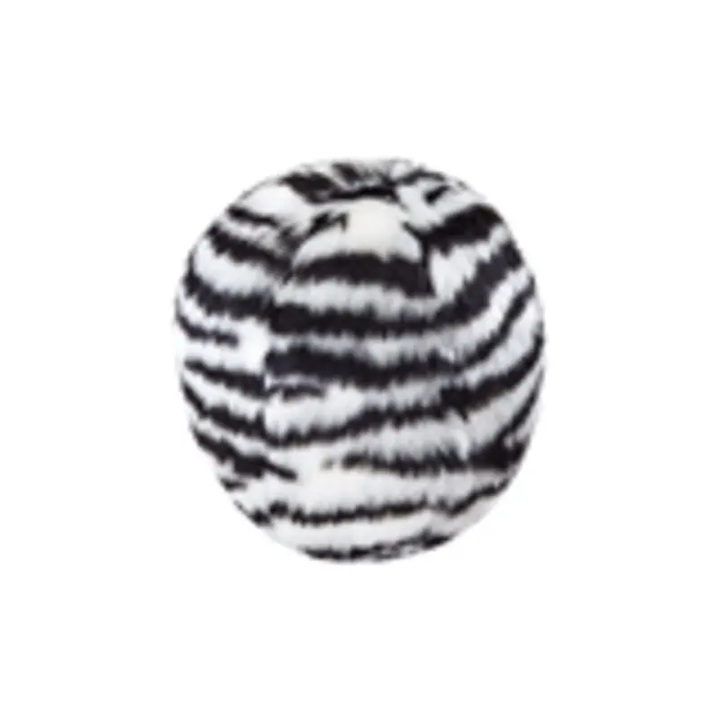 Fluff & Tuff Zebra Ball Large Squeakerless