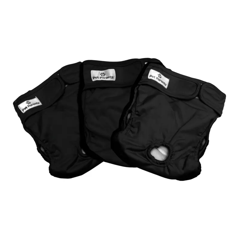 Pet Parents Washable Diaper Black 3pk*