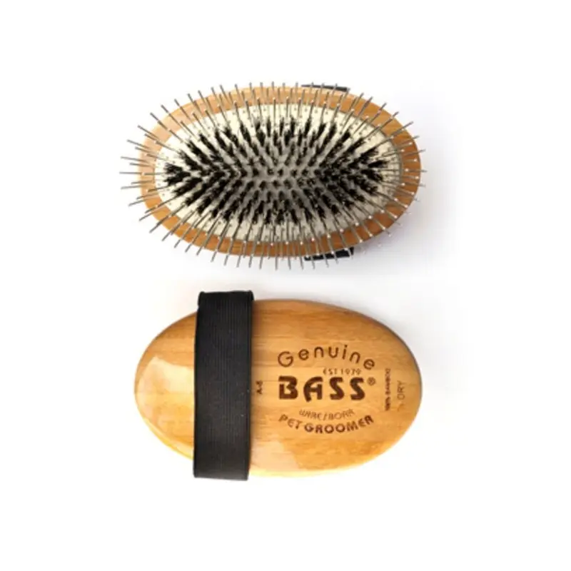 Bass Palm Pet Brush Wire/Boar