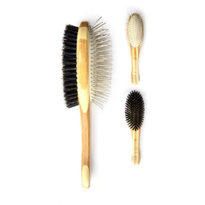 Bass Double Sided Pet Brush Boar/Wire