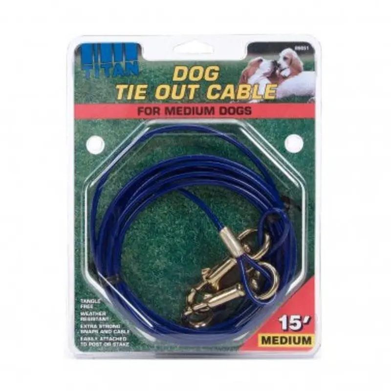 Coastal Titan Tie Out Cable Medium 15ft