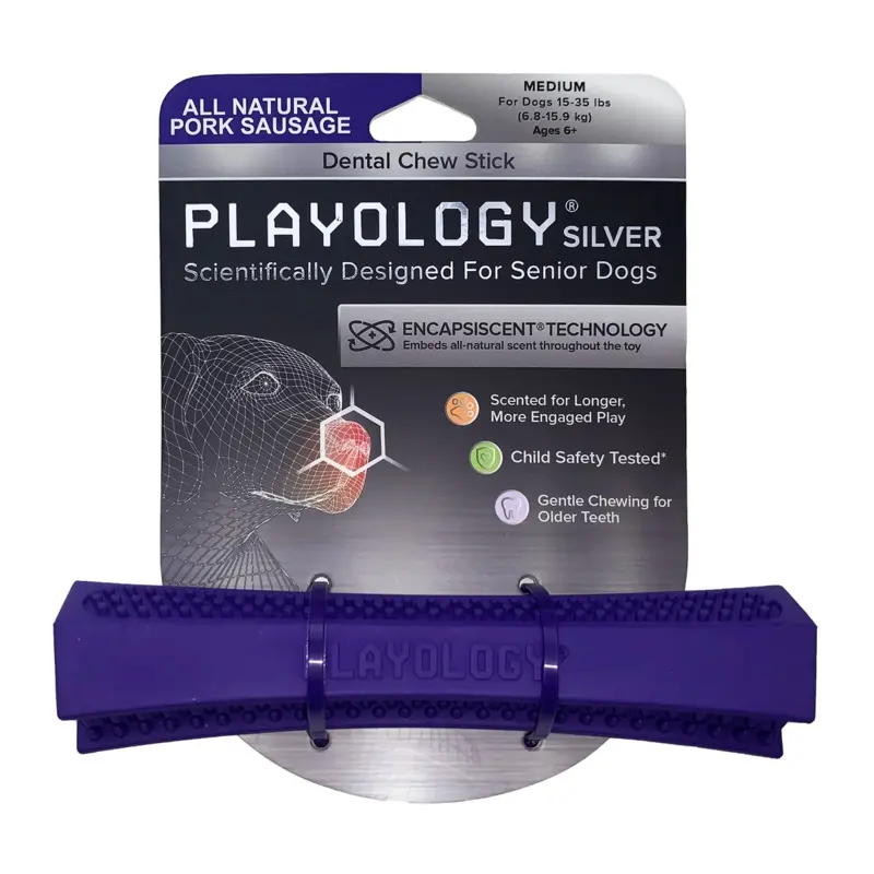 Playology Dental Chew Stick Pork Sausage