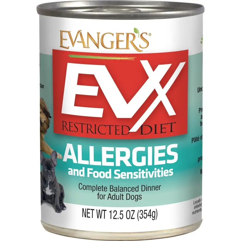 Evanger's EVx Restricted Diet Allergies and Food Sensitivities Wet Dog Food 12.5oz