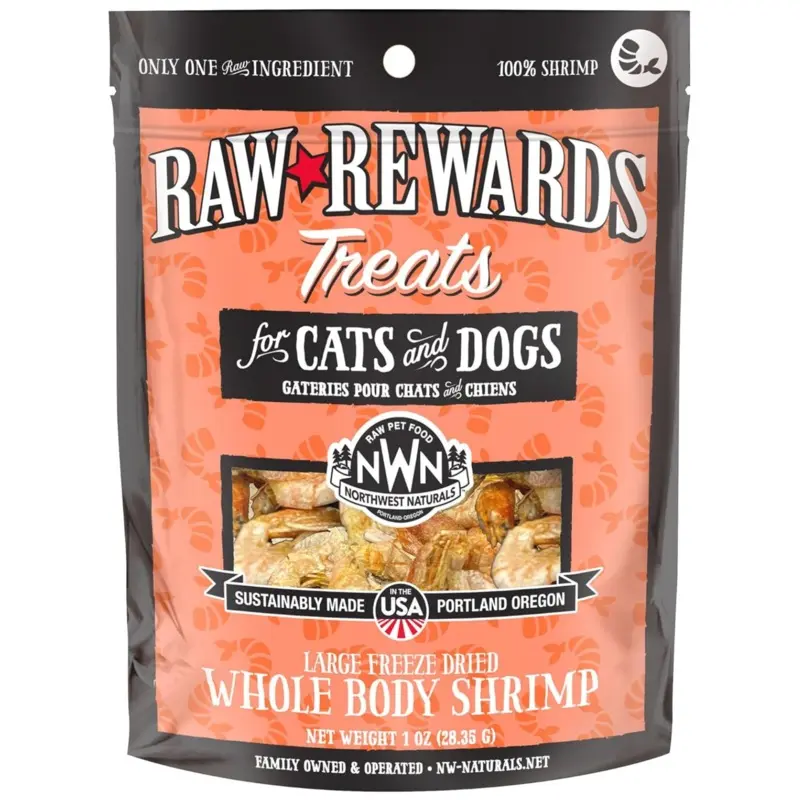 Northwest Naturals Freeze Dried Shrimp Treat 1oz