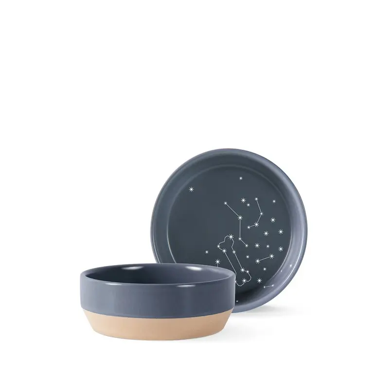 Fringe Celestial Stoneware Beveled Bowl