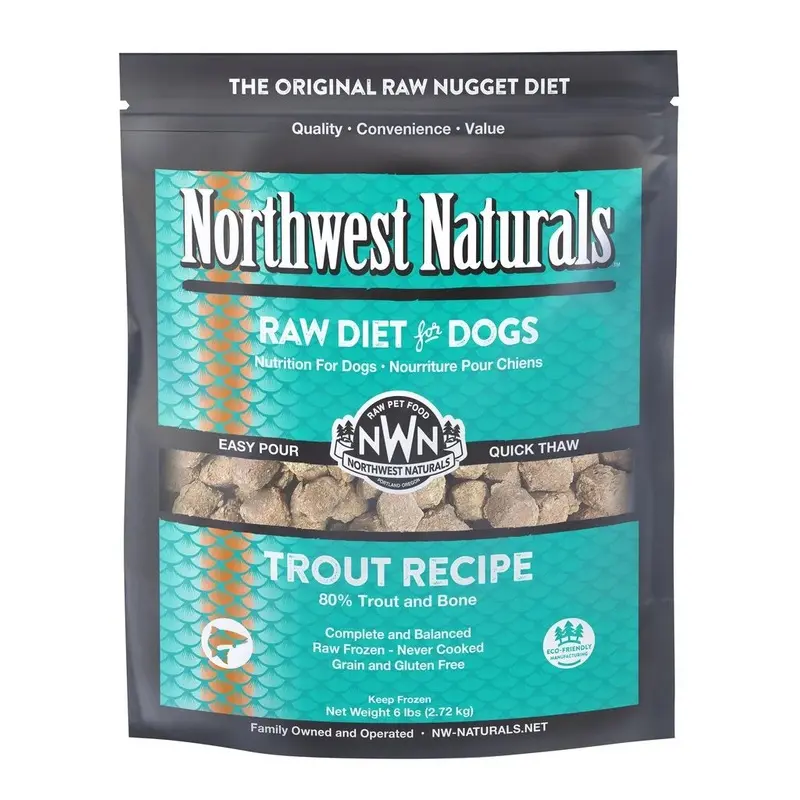 Northwest Naturals Frozen Raw Trout Nuggets