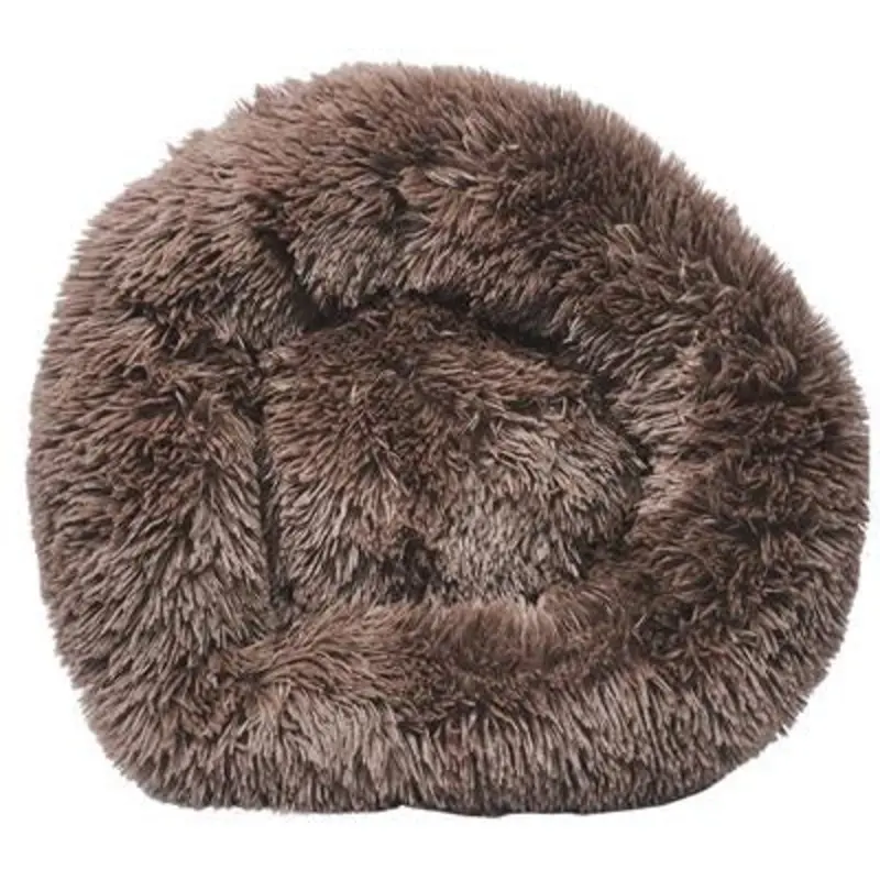 Pet Life Nestler Plush Soft Round Bed Grey*