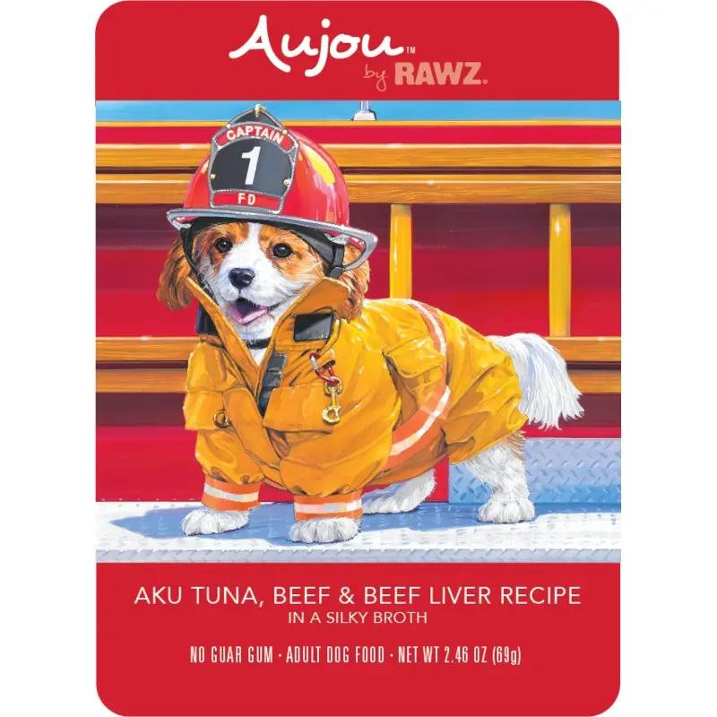 Rawz K9 Aujou Shredded Tuna Beef Liver 2.46oz PCH