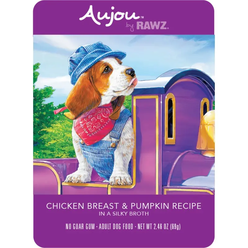Rawz K9 Aujou Shredded Chicken Pumpkin 2.46oz PCH