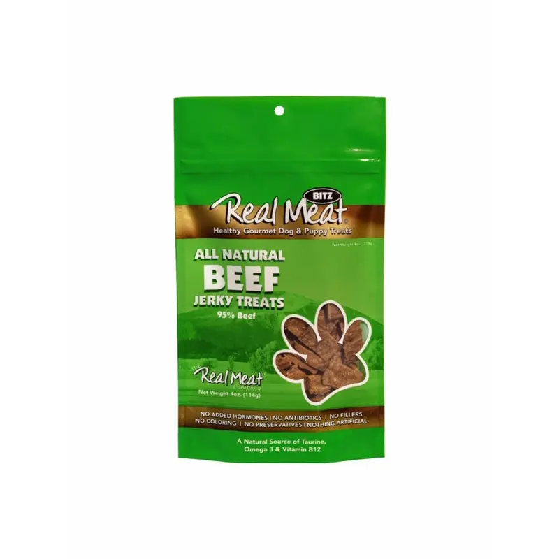 Real Meat Dog Jerky Beef 4oz