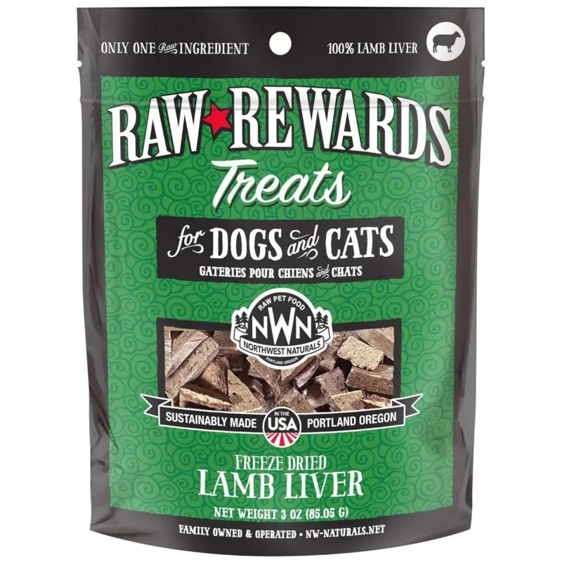 Northwest Naturals Freeze Dried Lamb Liver Treat 3oz