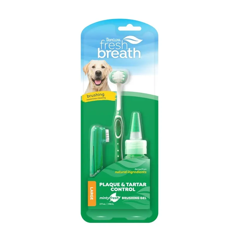 Tropiclean Fresh Breath Kit Dog LG