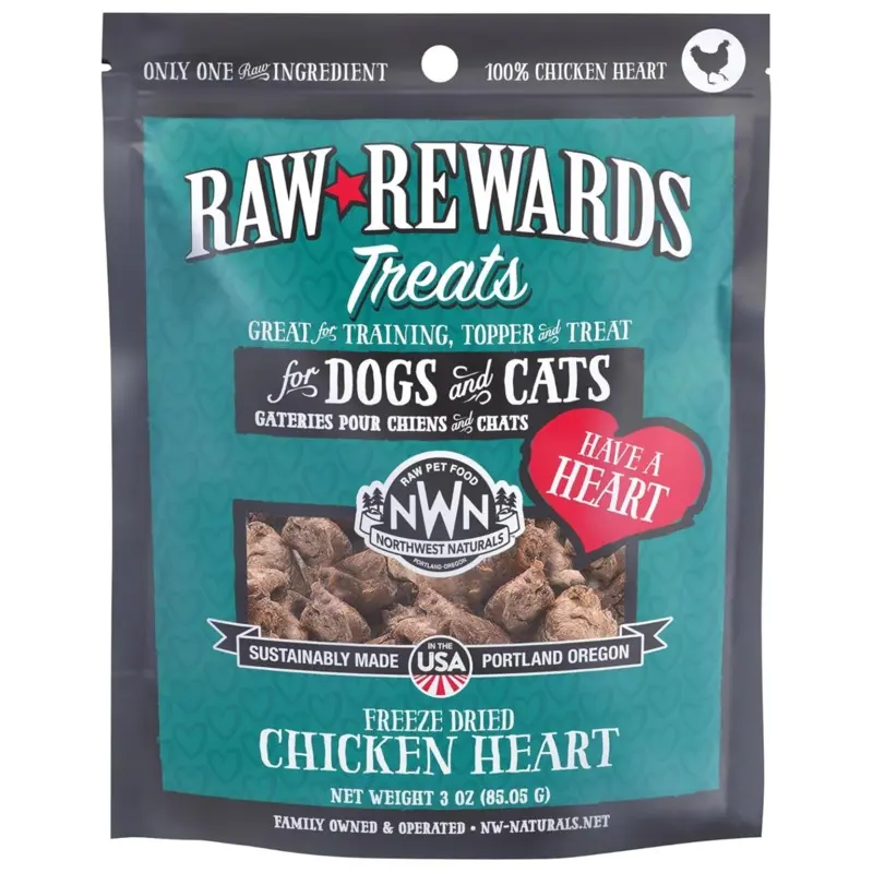Northwest Naturals Freeze Dried Chicken Heart Treat