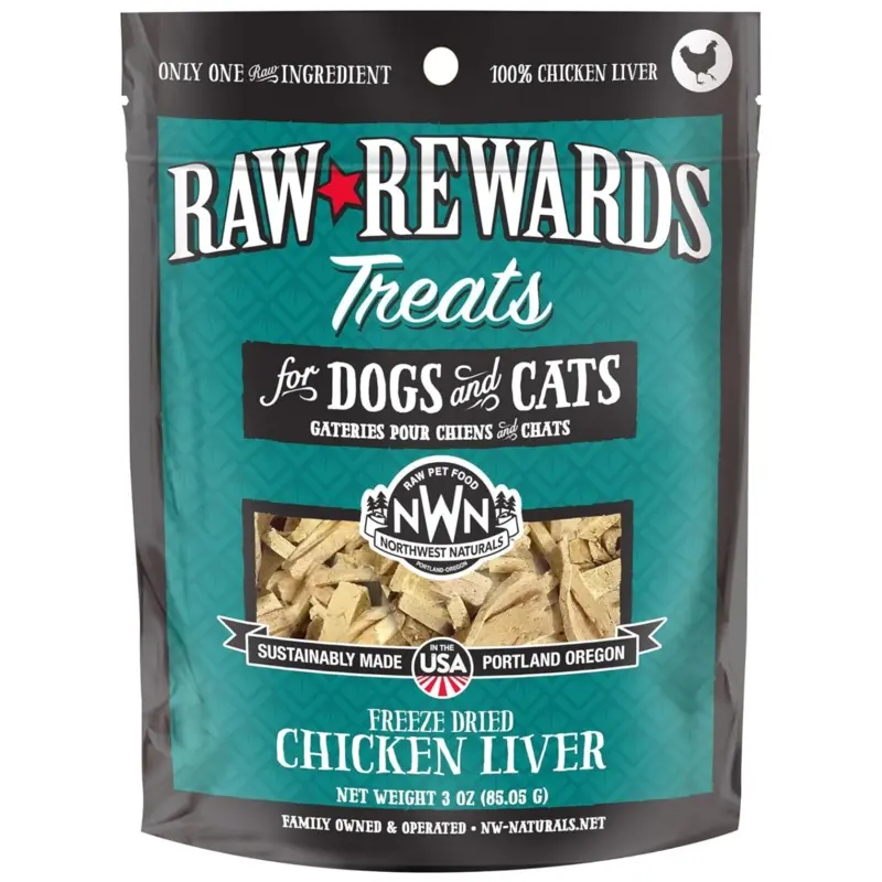 Northwest Naturals Freeze Dried Chicken Liver Treat 3oz