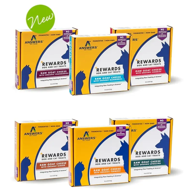 Answers Pet Food Raw Goat Cheese Turmeric 8oz
