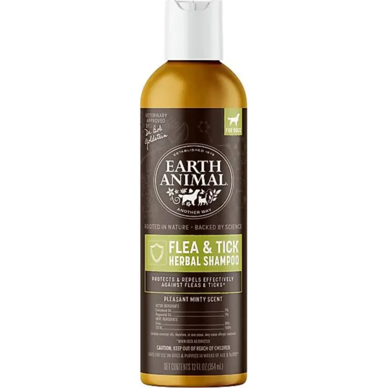 Earth Animal Flea & Tick Herbal Shampoo 12oz