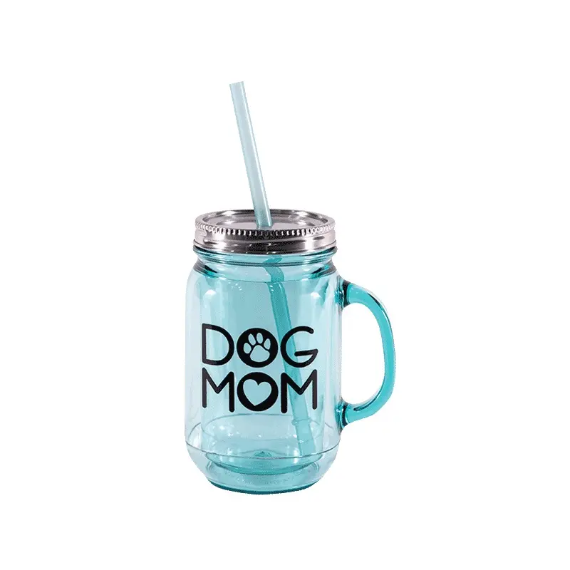 Dog Speak Mason Jar Dog Mom