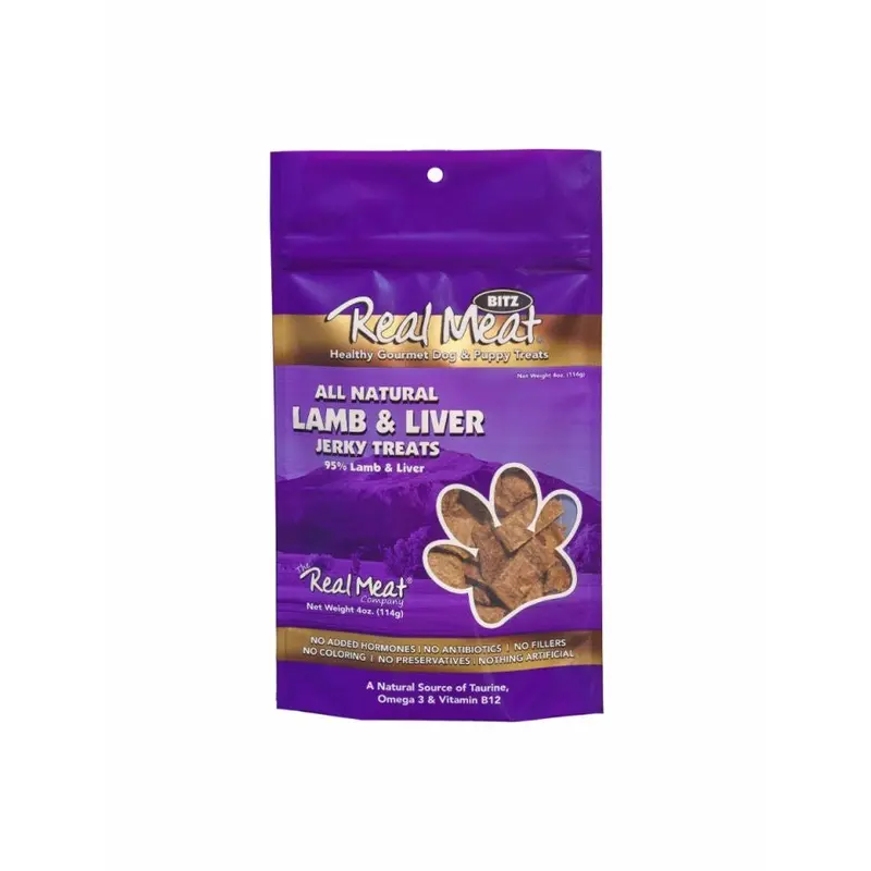 Real Meat Dog Jerky Lamb Recipe 4oz