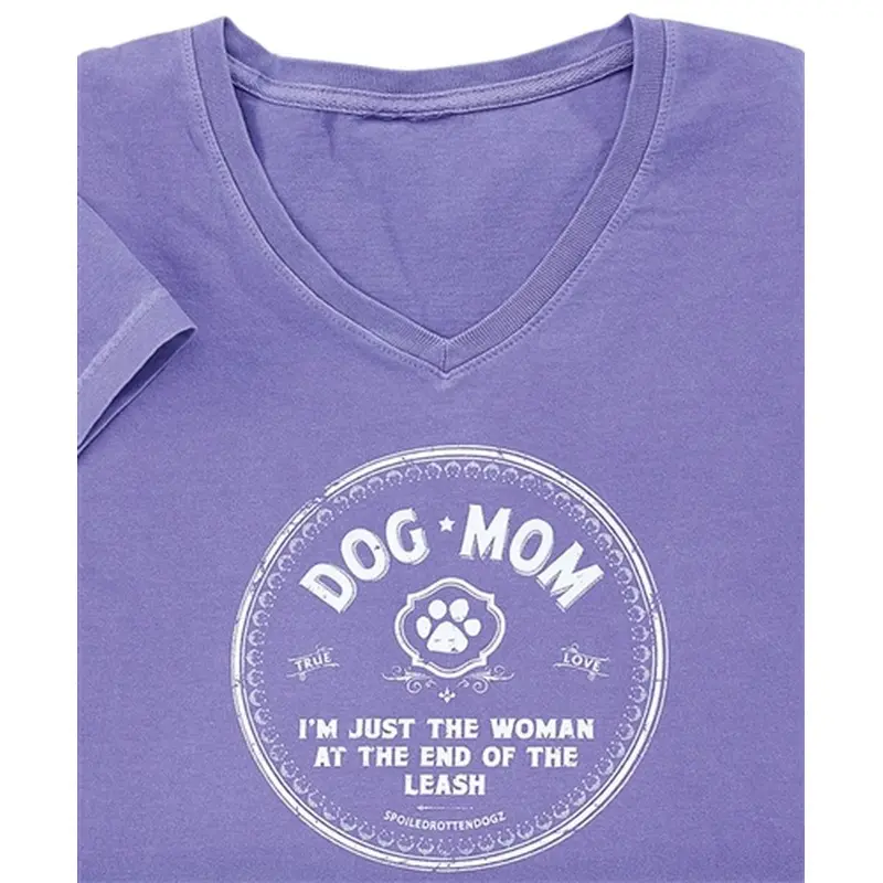 Spoiled Rotten Dogz Dog Mom LS Purple