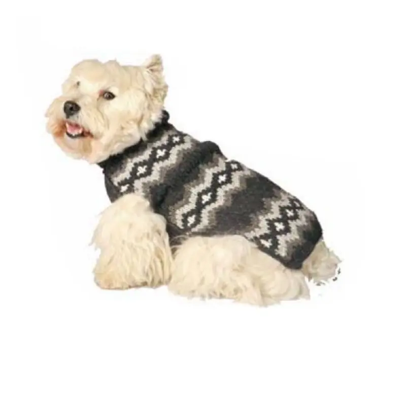 Chilly Dog Grey Diamonds Sweater*